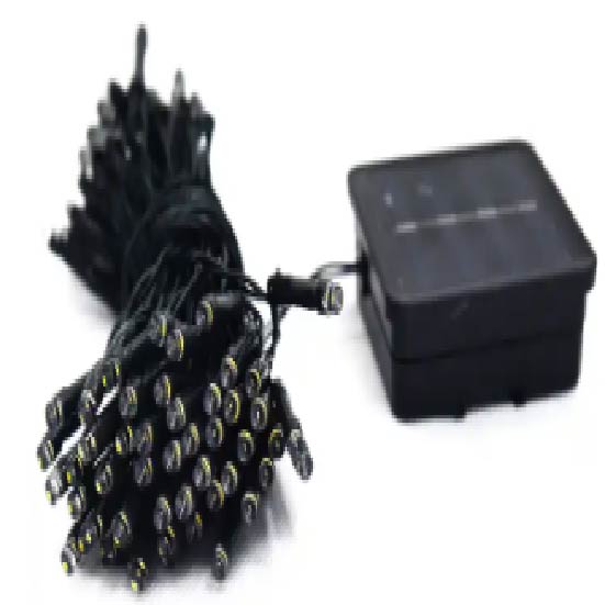 LUZ SOLAR NAVIDEÑA 10 M -100 BOMBILLOS X 6 UNDS - OMC-075