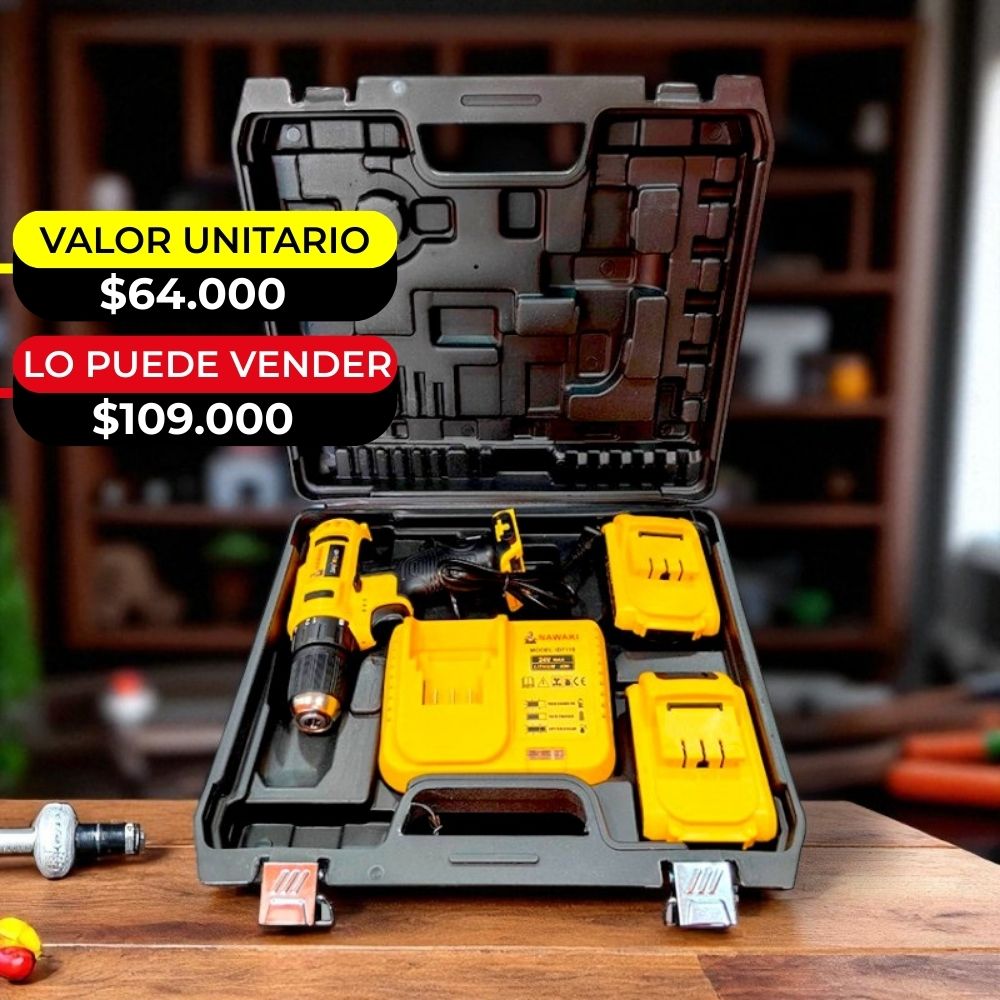 TALADRO INALAMBRICO X6UNDS - OMC-298