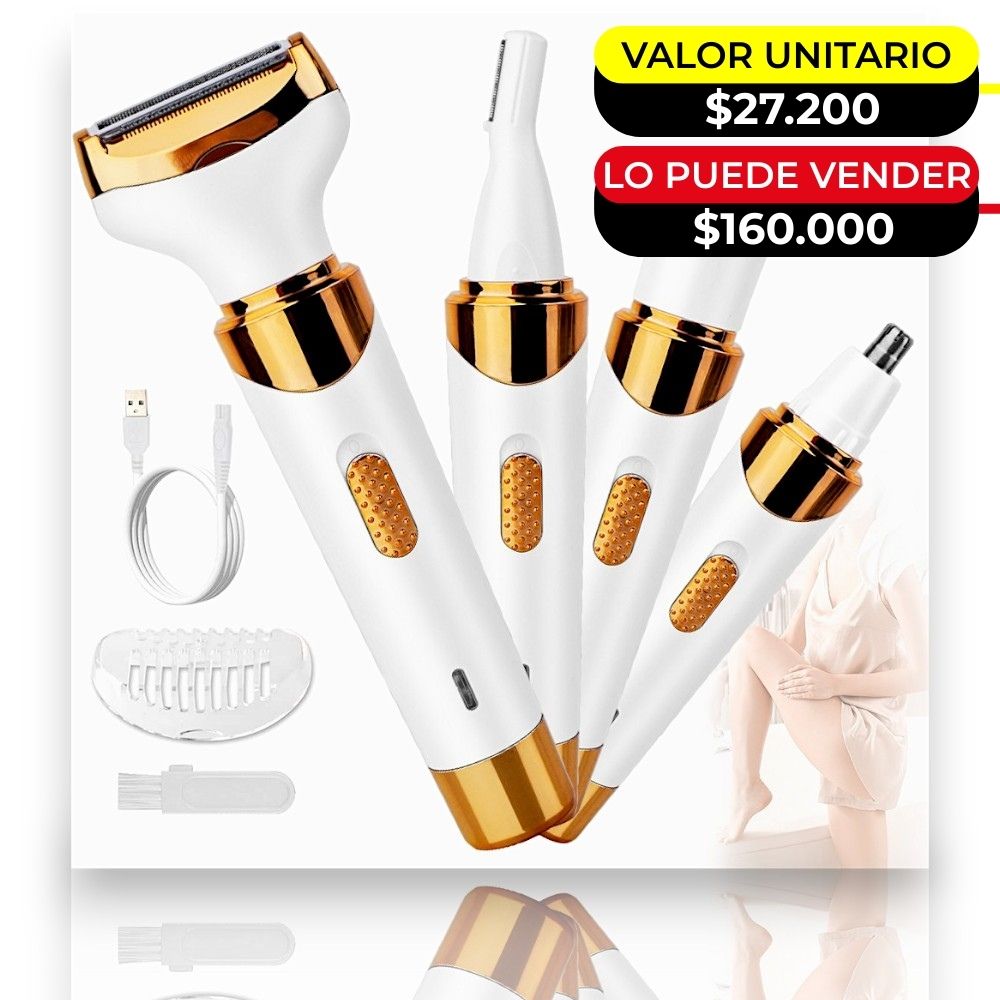 MAQUINA DEPILADORA 4 EN 1 X6UNDS -OMC-490