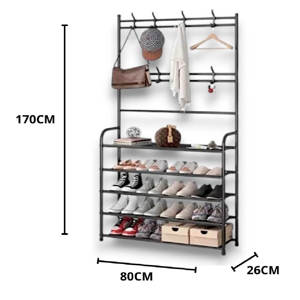 PERCHERO, ORGANIZADOR MULTIFUNCIONAL 4 EN 1 X6UNDS GRANDE - TM5-80 (OMC-122)
