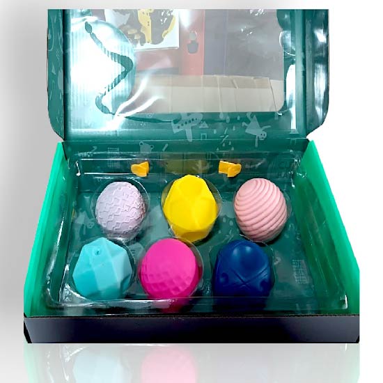 PELOTAS DE ESTIMULACION PARA BEBE X6UNDS - BLSQ-32
