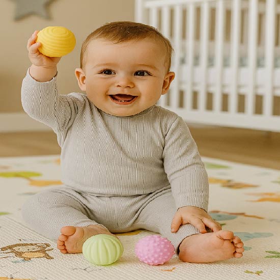 PELOTAS DE ESTIMULACION PARA BEBE X6UNDS - BLSQ-32