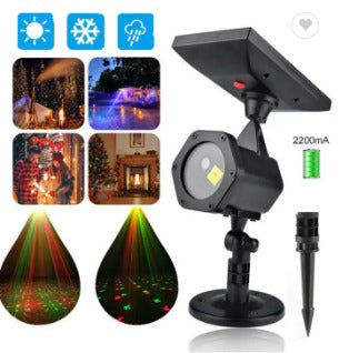 Proyector Solar Navideño Para Exteriores, Luz Solar X 6 Unidades -OMC-086