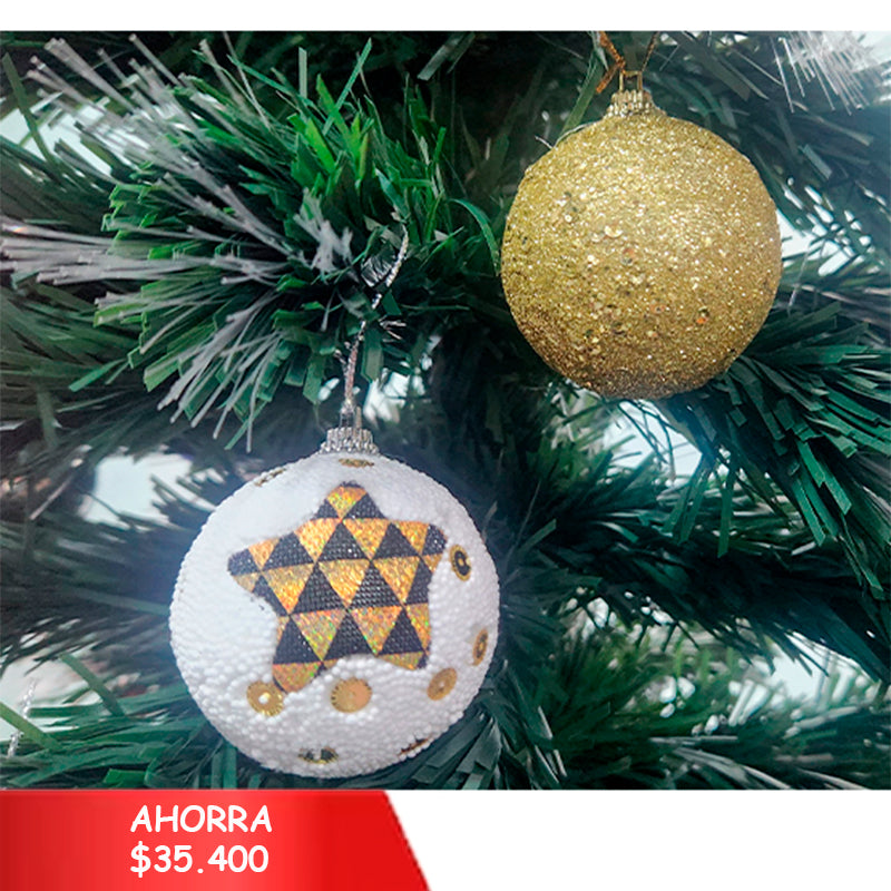 6 Sets de Bolas de navidad (Doradas) - 2026