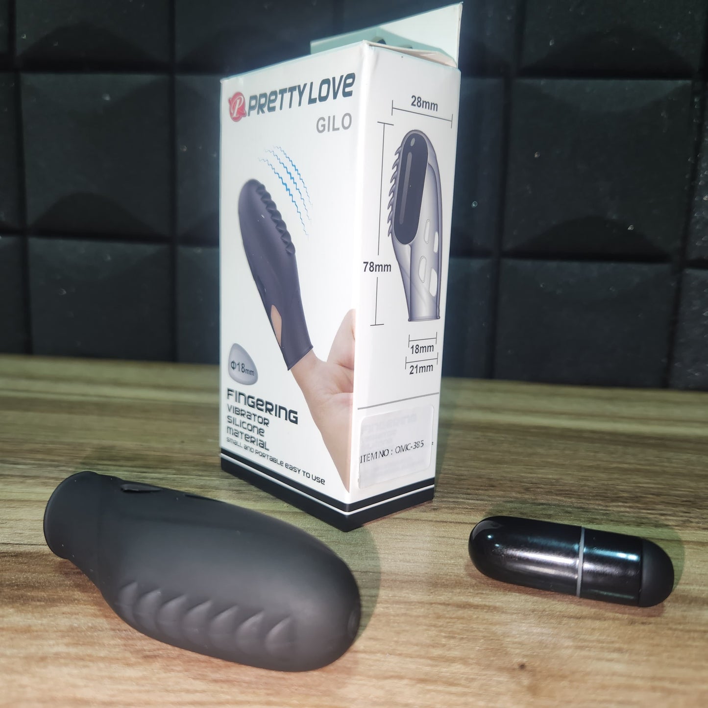 Funda Masturbadora Para Dedo Con Bala Vibradora X6 Unds OMC-385