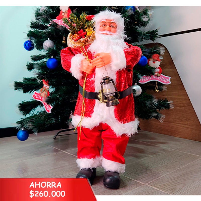 Papás Noel con accesorio (grandes) x 6 unds - 195-663207