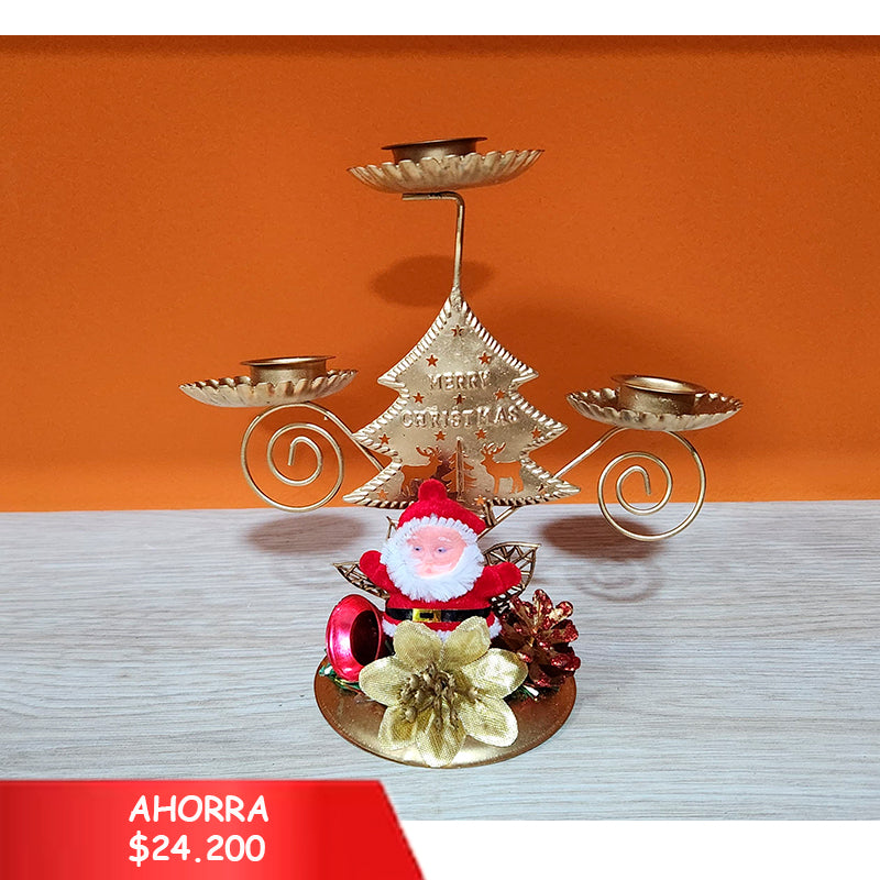 Candelabros navideños x 6 unds - QS388-ES50089