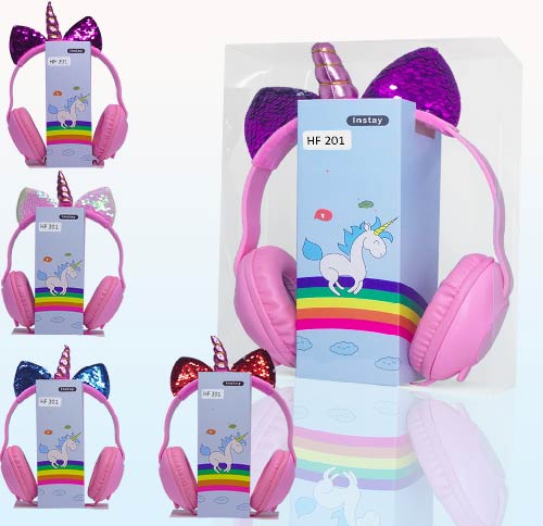 AUDIFONOS DIADEMA UNICORNIO CON CABLE X6UNDS - OMC-286