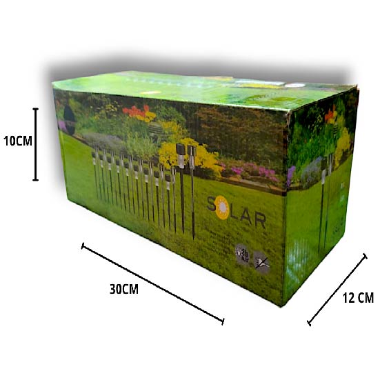 SET POR 10 ESTACAS SOLARES X6 UNDS - OMC-101