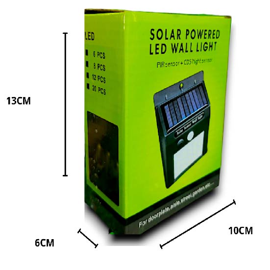 LUZ SOLAR PARED X6 UNDS - OMC-088