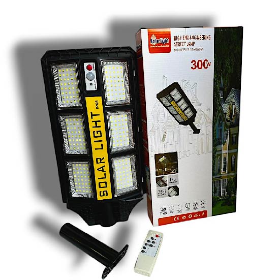 LUZ REFLECTORA CON PANEL Y SENSOR 300w-c X6UNDS - OMC-091
