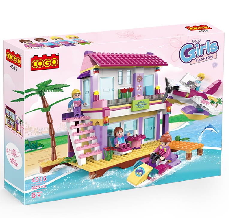 CASA DE PLAYA BLOQUES DE CONSTRUCCION X6UNDS - 4515