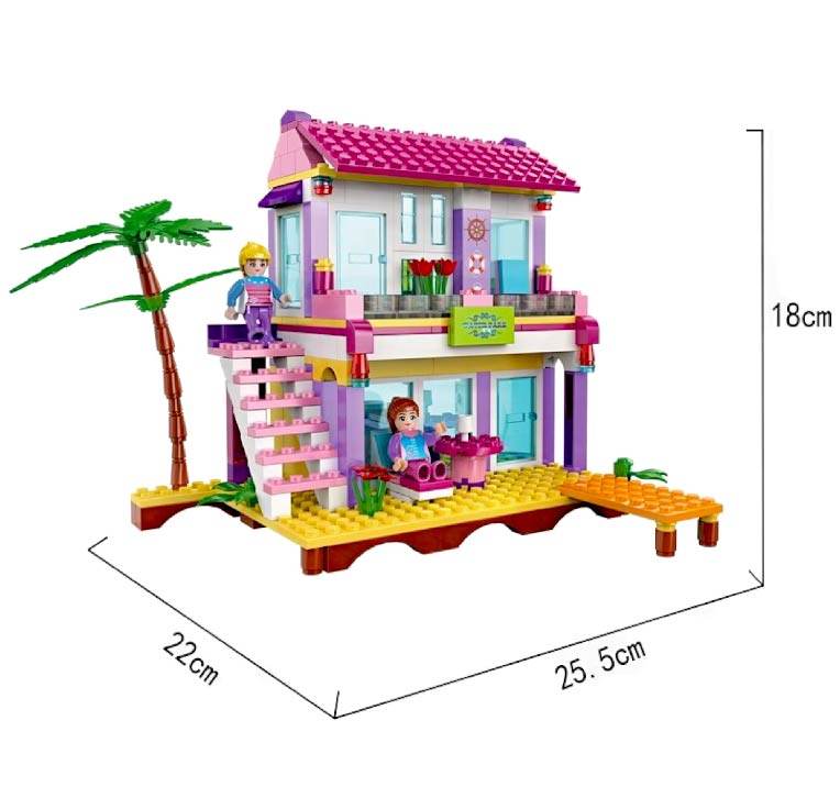 CASA DE PLAYA BLOQUES DE CONSTRUCCION X6UNDS - 4515
