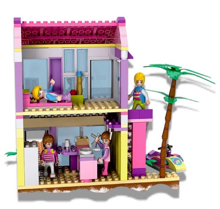 CASA DE PLAYA BLOQUES DE CONSTRUCCION X6UNDS - 4515