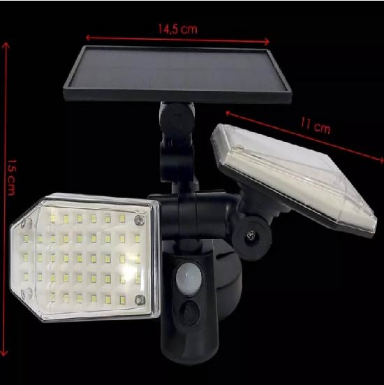 LAMPARA SOLAR CON SENSOR DE MOVIMIENTO X 6UNDS - OMC-097