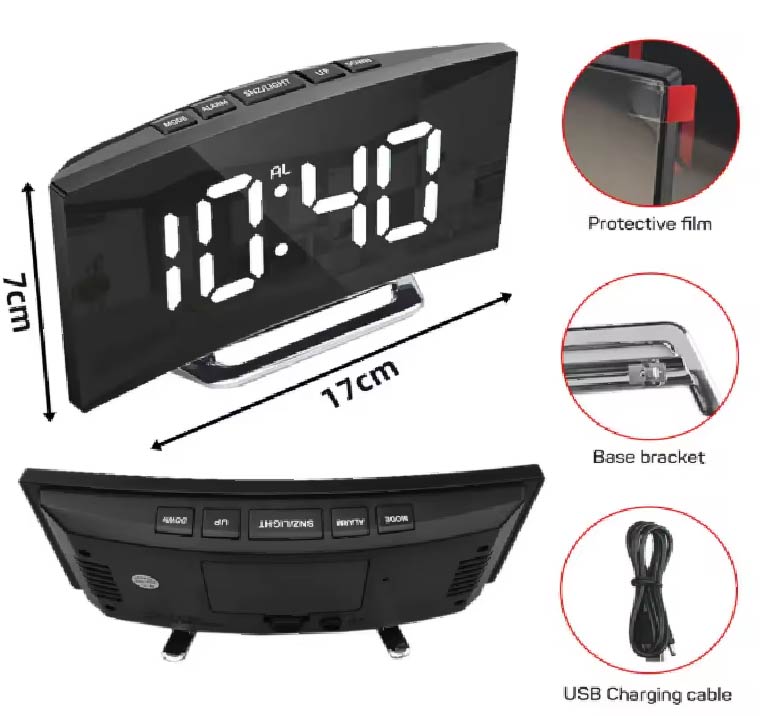 RELOJ DESPERTADOR DIGITAL X6UNDS - OMC-294