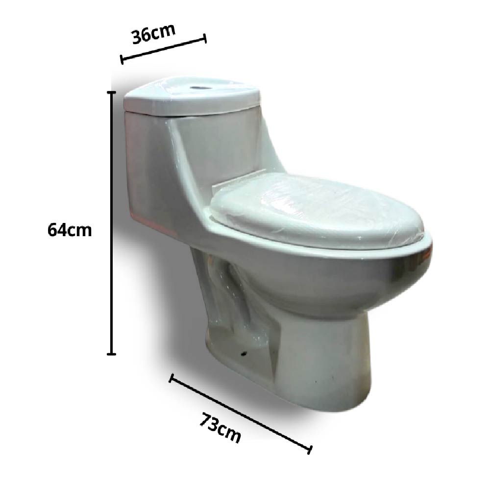 SANITARIO ALONGADO COLOR BLANCOX1 UNIDAD (el valor del envio se concreta una vez realizada la compra)