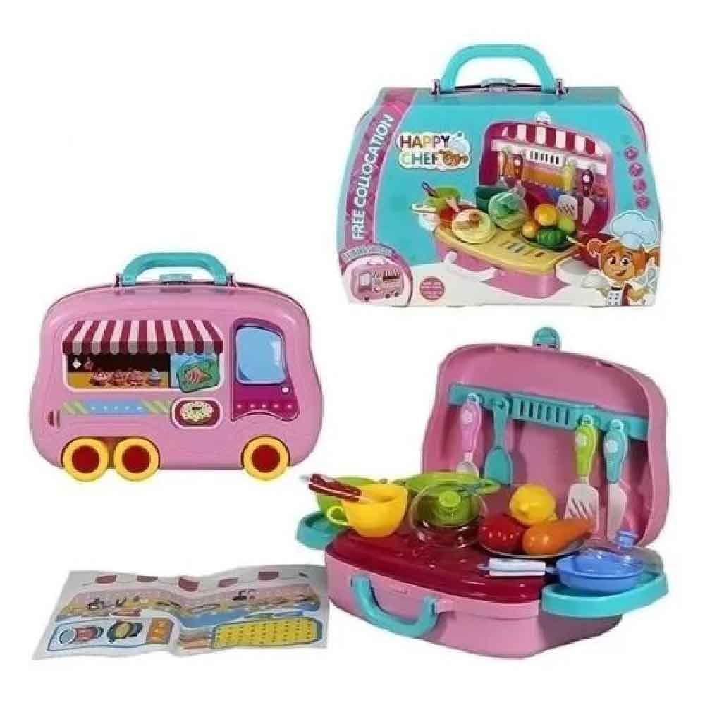 MALETA COCINITA EN FORMA DE BUS X6UNDS - 678-101A