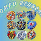 TROMPO BEYBLADE ROJO X6UNDS - GF131B
