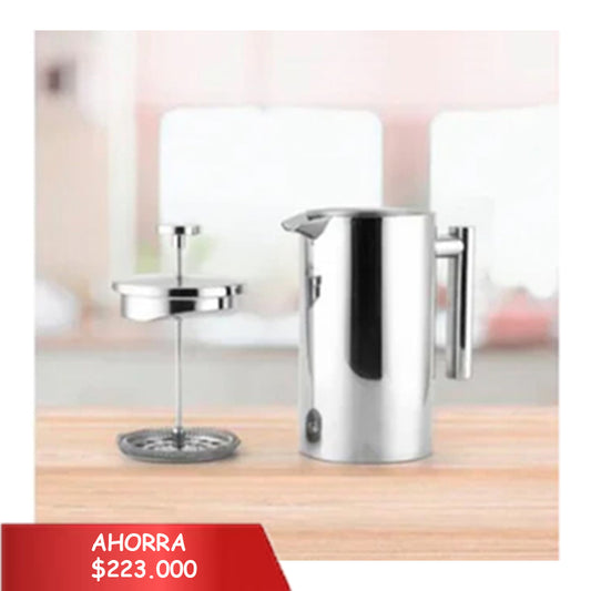 6 Cafeteras Prensa Francesa Acero Inox 27oz (600ml) Cafetera OMC-472