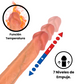 Dildo Vibrador Multifuncional Con 7 Modos de Calefacción y Empuje a Control Omc 435  X 6 Unds  OMC-435