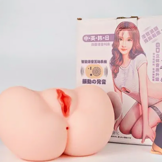 Masturbador Masculino Realista Vagina, Ano, Incluye interacción de Sonido y vibración X6 Unds  OMC-337