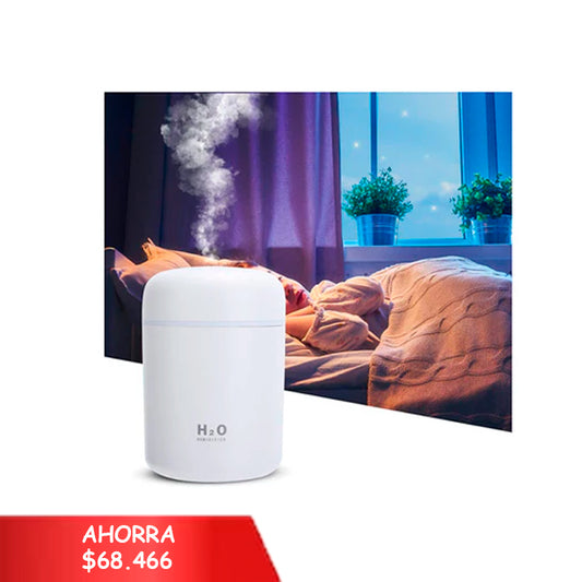 Humidificador Difusor Aroma Ambientador Luz Led H2o Cilindro X 6 Unidades OMC-291