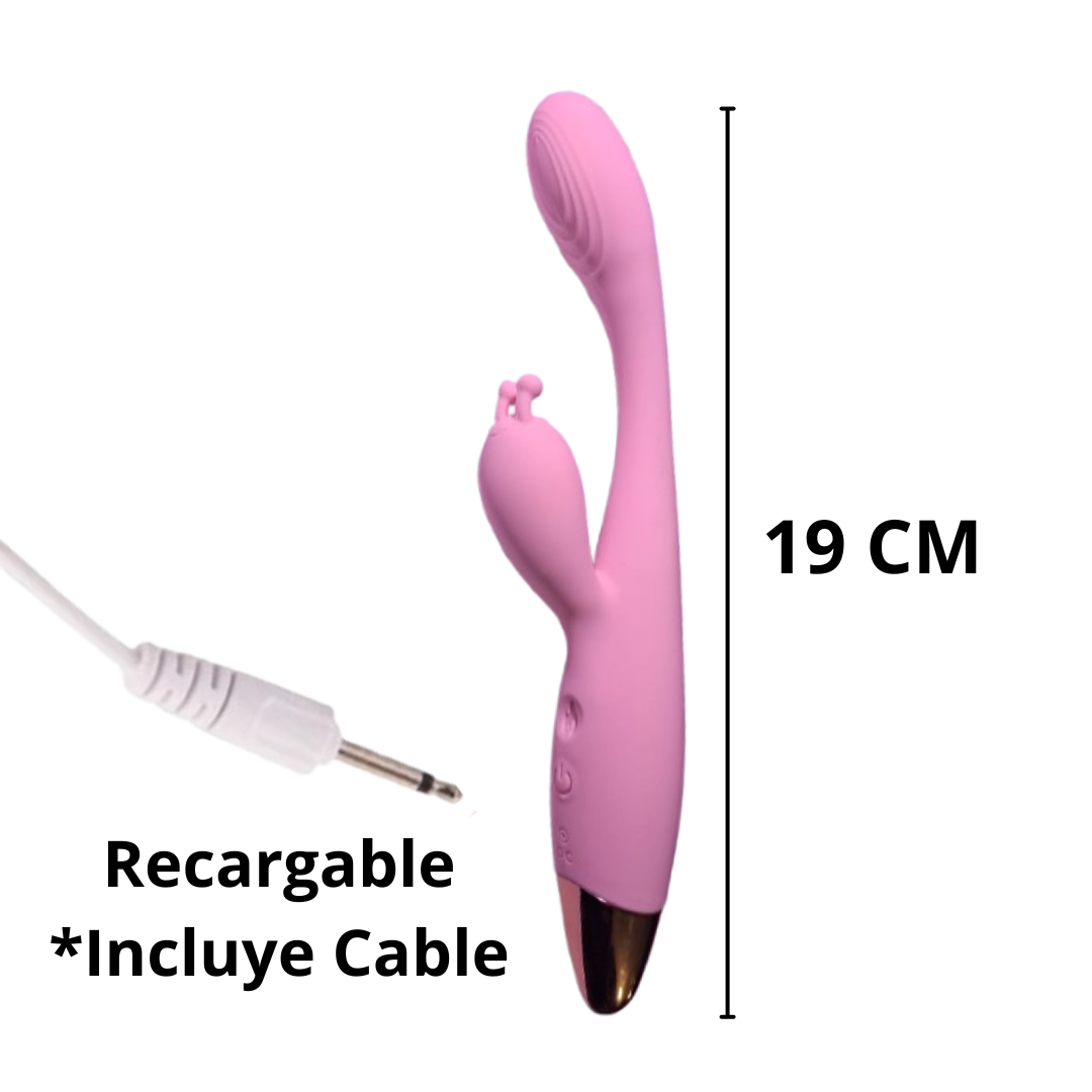 DILDO VIBRADOR DUAL CONEJO MULTIFUNCIONAL  X6 Unds OMC-414