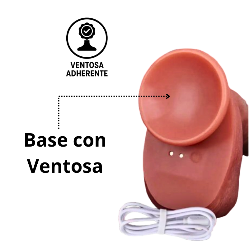 Dildo Vibrador Multifuncional Con 7 Modos de Calefacción y Empuje a Control Omc 435  X 6 Unds  OMC-435