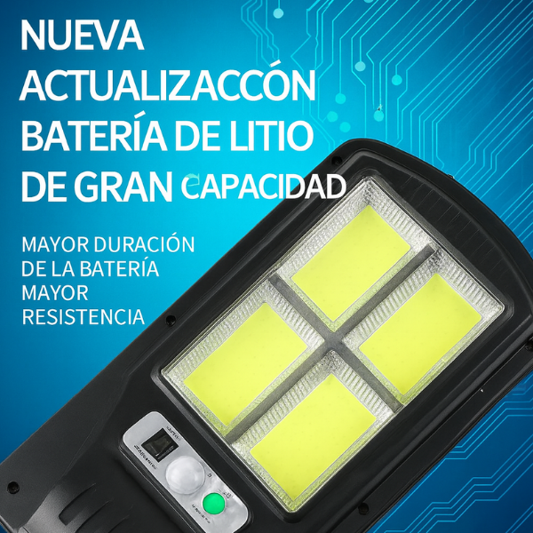LUZ REFLECTORA CON PANEL Y SENSOR X6UNDS- OMC-090