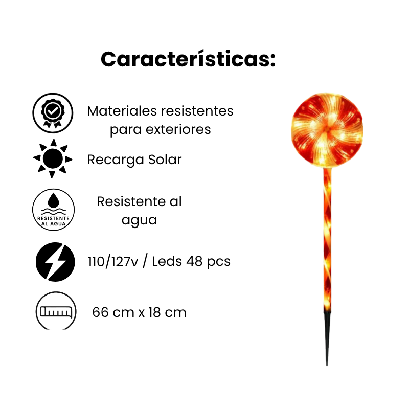 SET X3 LUZ EN FORMA DE PALETA CON PANEL SOLAR X6UNDS - OMC- 081