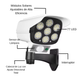 LAMPARA SOLAR TIPO CAMARA CON SENSOR  X 6UNDS - OMC-087