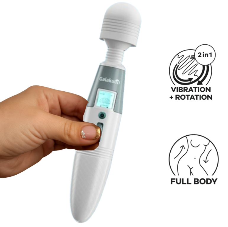 Vibrador Tipo Hitachi, Masajeador Inalámbrico 8 Velocidades X 6 Unds  OMC-340