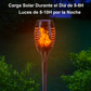 ANTORCHA LED CON PANEL SOLAR X 6UNDS - OMC-098