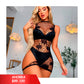 Conjunto Lencería Malla Babydoll Enterizo Mujer X 6 Unidades OMC-159