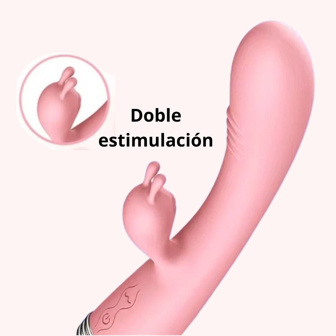 DILDO VIBRADOR DUAL  CONEJO X6 UNDS - OMC-322