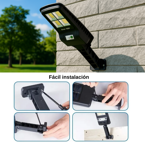 LUZ REFLECTORA CON PANEL Y SENSOR X6UNDS- OMC-090