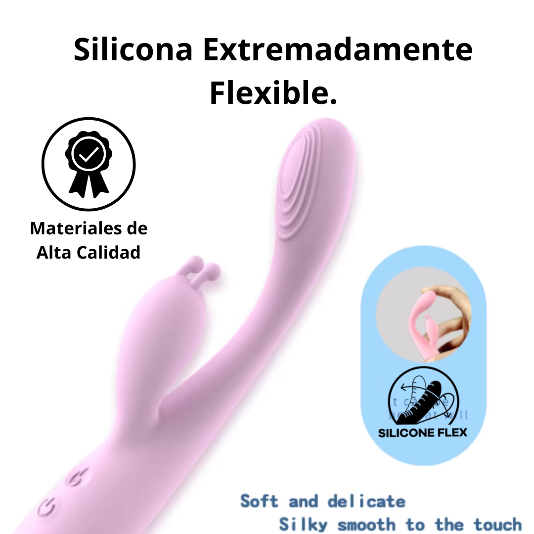 DILDO VIBRADOR DUAL CONEJO MULTIFUNCIONAL  X6 Unds OMC-414