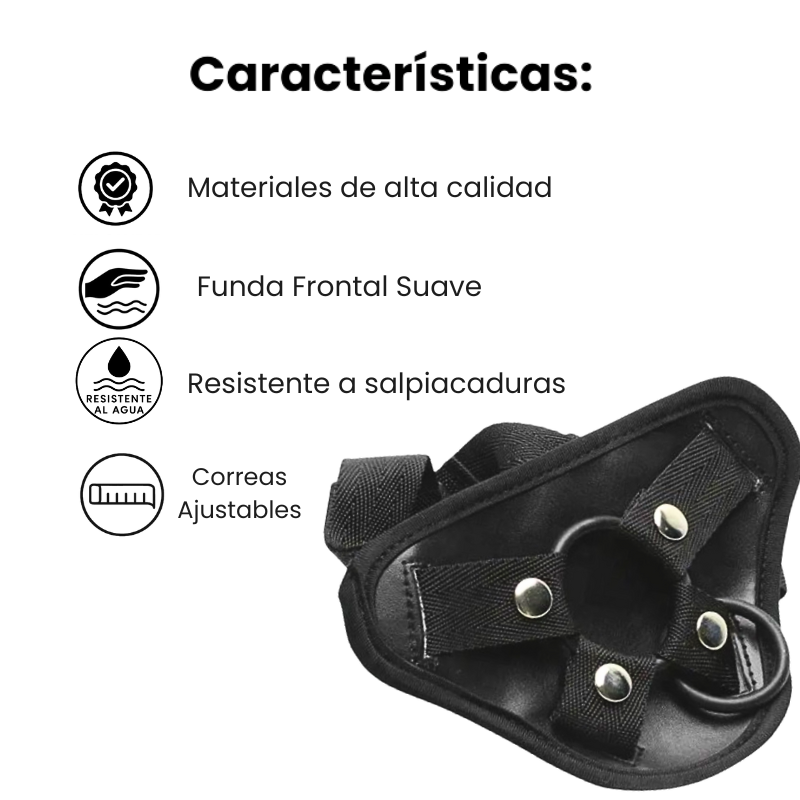 Arnés Ajustable, Incluye Dildo Realista, Flexible Con ventosa X6 Unds OMC-438