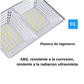 LUZ REFLECTORA CON PANEL Y SENSOR  300w-c X6UNDS - OMC-091