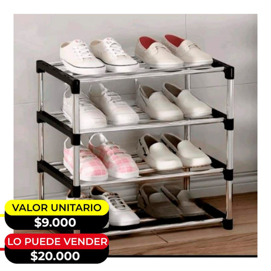 ORGANIZADOR DE ZAPATOS DE 4 NIVELES X6UNDS - (8828-4)
