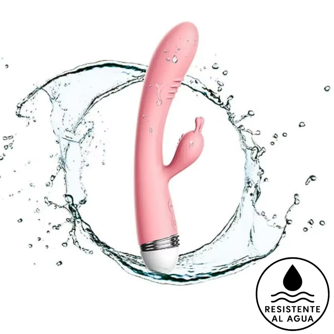 DILDO VIBRADOR DUAL  CONEJO X6 UNDS - OMC-322