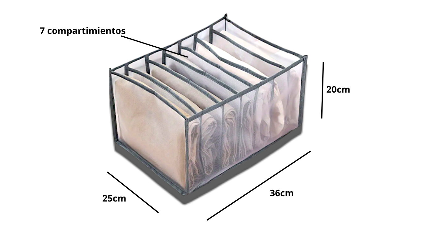 ORGANIZADOR DE ROPA,20x25x36cm X6 Unds  OMC-691