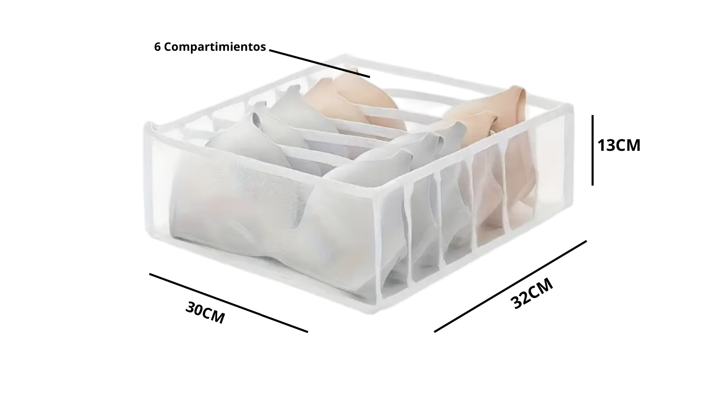 ORGANIZADOR DE ROPA 13x30x32cm X6 Unds  OMC-692