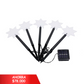 LUZ SOLAR NAVIDEÑA EN FORMA DE ESTRELLA X 6 Unidades  (OMC- 082)