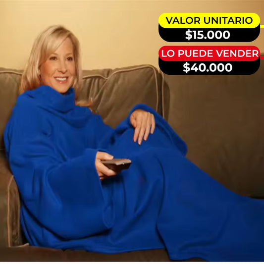 COBIJA CON MANGAS X6 UNDS