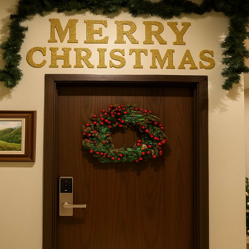 CORONA NAVIDEÑA CON LUZ  POC-2011- X6UNDS