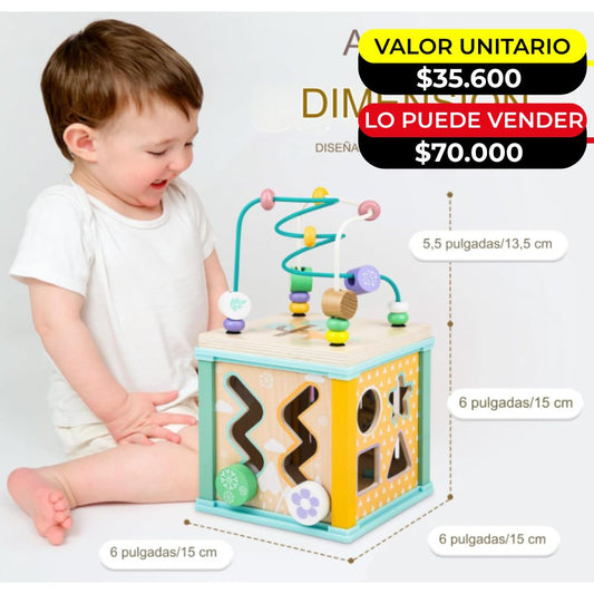 CUBO MONTESORI PARA BEBE X6UNDS - OMC-506