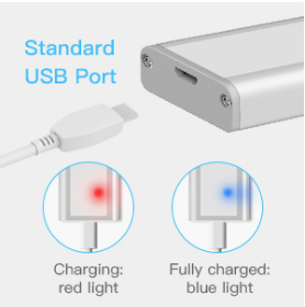 6 LÁMPARA LUZ LED CON SENSOR DE MOVIMIENTO RECARGABLE USB ( OMC-524 )