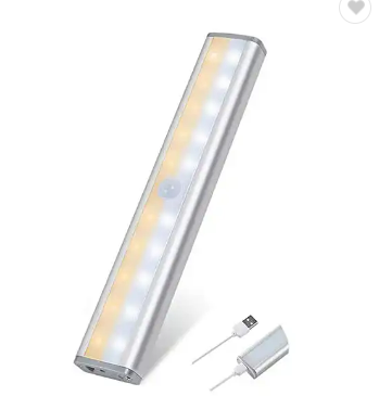 6 LÁMPARA LUZ LED CON SENSOR DE MOVIMIENTO RECARGABLE USB ( OMC-524 )
